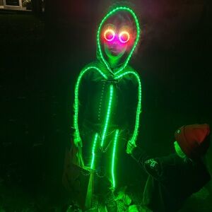 Glowy Zoey kids stickman costume